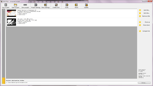 DVD Flickで動画をDVDに焼く