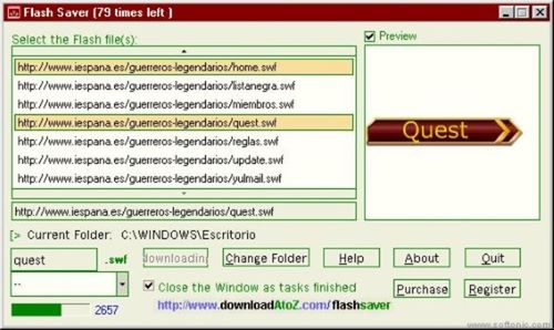Flash保存ツールFlash Saver